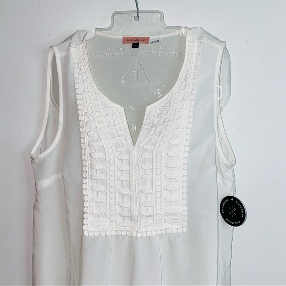 NEW East Adeline Hybrid Swoop/V Neckline Tank Top Blouse Size 1X - Picture 6 of 8